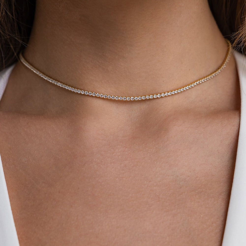 Emma Crystals Tennis Choker